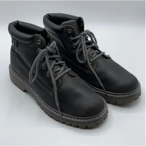 Skechers Combat Boots Sergeants - Verdict Chick Black Size 8 - Picture 1 of 8